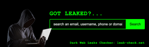 LeaksAPI - Got Leaked? Dark Web Leaks Checker